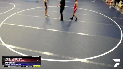 92 lbs Semifinal - Kaden Lindquist, Owatonna Wrestling Academy vs Cade Elzen, Pinnacle Wrestling Club