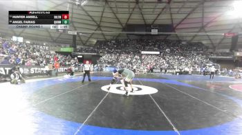 Boys 2A 175 lbs Champ. Round 1 - Hunter Ansell, Sultan vs Angel Farias, Quincy