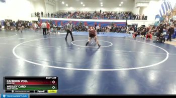 145 lbs Cons. Round 2 - Wesley Caro, West Valley vs Cameron Vogl, Moscow