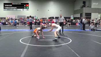 140 lbs Cons. Round 1 - Pierce Bartlett, Colby Kids vs Ryan Cox, Ogden`s Outlaws