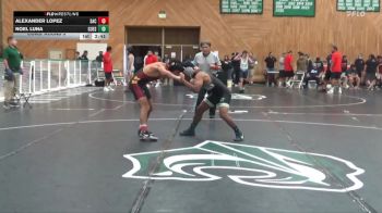 133 lbs Cons. Round 3 - Alexander Lopez, Sacramento City College vs Noel Luna, Cuesta