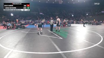 6A Boys 215 lbs Champ. Round 2 - Aidan McGuire, Mountainside Boys vs Cole Carkin, Sherwood Boys