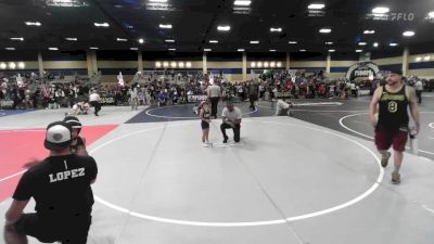 55 lbs Quarterfinal - Messiah Lopez, Warden Elite vs Miya Sanchez, Legacy WC