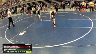 66 lbs Cons. Round 2 - Brecken Harrison, Iron County Wrestling Academy vs Boston Blackett, JWC