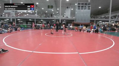 122 lbs Rr Rnd 2 - Gracie Murphy, Apache - Girls vs Gia Kiprislis, Steel Valley Vixens - Girls