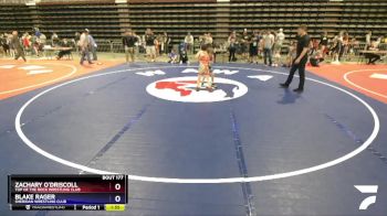 71 lbs Quarterfinal - Zachary O`Driscoll, Top Of The Rock Wrestling Club vs Blake Rager, Sheridan Wrestling Club
