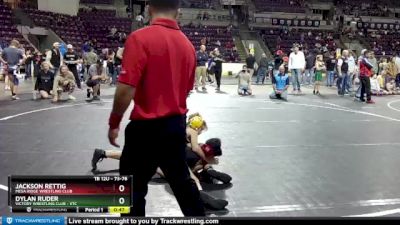 73-76 lbs Round 2 - Dylan Ruder, Victory Wrestling Club - VTC vs Jackson Rettig, Mesa Ridge Wrestling Club