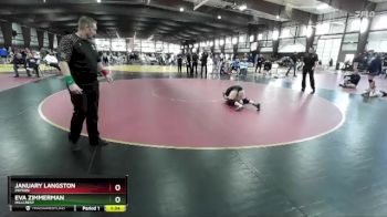 105 lbs 1st Place Match - Eva Zimmerman, Hillcrest vs January Langston, Payson