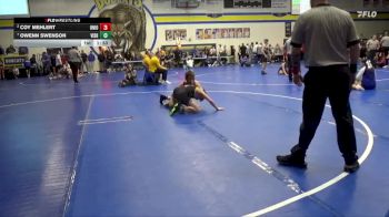 120 lbs Quarterfinal - Owenn Swenson, Vinton-Shellsburg vs Coy Mehlert, Union, LaPorte City