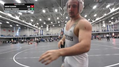 174 lbs Round Of 16 - Drew Clearie, Brown vs Dominic Federici, Lehigh
