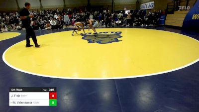 153 lbs 5th Place - Josh Fish, Westlake (UT) vs Niko Valenzuela, Fountain Valley