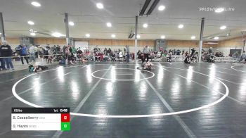 65 lbs Quarterfinal - Brooks Casselberry, Covington vs Gino Hayes, Webster