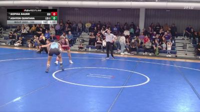 100 lbs Round 4 - Sophia Bauer, Great Bend HS vs Ashton Quintana, Lincoln Standing Bear