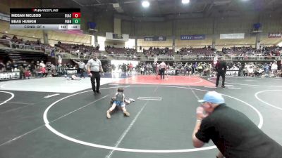 54 lbs Consi Of 4 - Megan McLeod, Black Fox Wrestling Academy vs Beau Huskin, Pueblo West