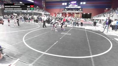 109 lbs Quarterfinal - Regan Huppenthal, Brighton WC vs Mercedes Goodman, WR Wrestling Club