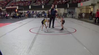 43 lbs Champ. Round 1 - Anakin Franklin, Cascade Little Guy Wrestling vs Oliver Heist-Levine, Bozeman Wrestling Club