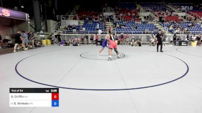 285 lbs Rnd Of 64 - Brady Griffin, MO vs Samuel Winkels, MN