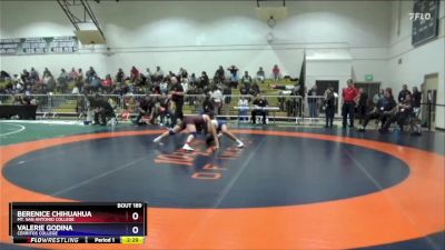 131 lbs Cons. Semi - Berenice Chihuahua, Mt. San Antonio College vs Valerie Godina, Cerritos College