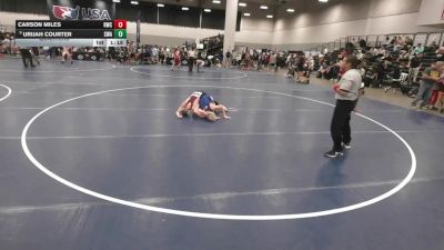 120 lbs Quarters - Carson Miles, Reddot Wrestling Club vs Urijah Courter, Sebolt Wrestling Academy