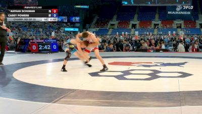 100 lbs Champ. Rd Of 32 - Nathan Schuman, PA vs Casey Powers, NY