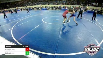 100 lbs Quarterfinal - Dalilah Coyle, Amped Wrestling Club vs KyLee Smith, Lions Wrestling Academy