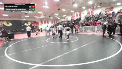 100 lbs Cons. Round 2 - Paige Peters, Ventura vs Ella Barros-Santiago, North Torrance