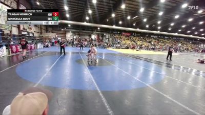 73 lbs Round 3 - Teagan Heinrich, American Outlaws Wrestling vs Marcella Eddy, Douglas Wrestling Club