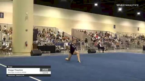 Paige Thaxton - Floor, Michigan Academy #839 - 2021 USA Gymnastics Development Program National Championships
