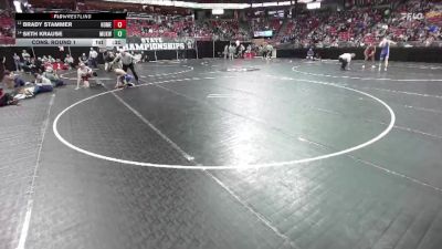 D1-175 lbs Cons. Round 1 - Seth Krause, Mukwonago vs Brady Stammer, Homestead