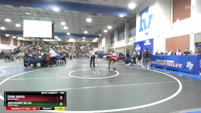 150 lbs Champ. Round 3 - Giovanni Silva, Westview vs Ivan Arias, Buchanan