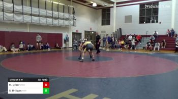 160 lbs Consi Of 8 #1 - Mike Greer, St. Anthony's vs Samuel Bridges, Marist School