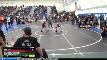 98 lbs Quarterfinal - Savannah Crouch, SoCal Wrestling Club vs Try Ufc, UFC