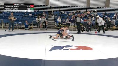 75 lbs Semis - Isabella Henze, Maverick Training Center vs Brinley Leyba, Team Tulsa Wrestling Club