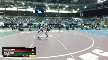 100 lbs Quarterfinal - Rhiley Lees, LaGrande vs Gracie Price, Thunder Ridge