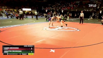 120 Class 3 lbs Cons. Round 2 - Brenton Drummond, DeSoto vs Caden Browning, Pacific