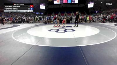 88 lbs Cons. Rd Of 32 - Donovan Johnson, IL vs Samuel Rioux, IN