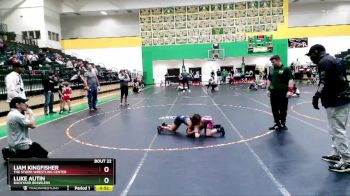 65 lbs Round 2 - Luke Autin, Backyard Brawlers vs Liam Kingfisher, The Storm Wrestling Center