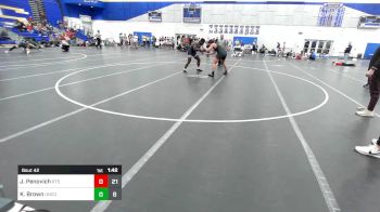 195 lbs Rr Rnd 2 - Jaxon Penovich, Relentless Training Center vs Kshaun Brown, Union County Wrestling Club