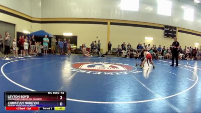 53 lbs Round 2 - Leyton Boyd, Contenders Wrestling Academy vs Christian Nordyke, Region Wrestling Academy