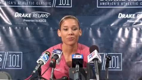 Lolo Jones Press Conference Before Race Day at the 2010 Drake Relays