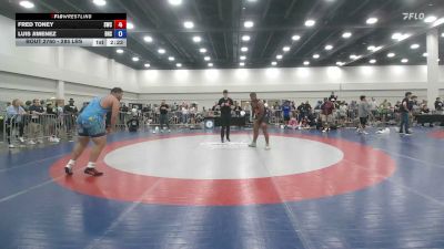 285 lbs Cons. Semis - Fred Toney, Storm Wrestling Center vs Luis Jimenez, Brandon High School