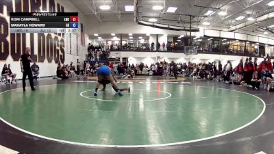 145 lbs Round 5 (16 Team) - Makayla Howard, Aurora vs Kori Campbell, Lindsey Wilson College