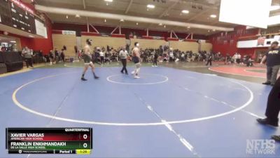 159 lbs Quarterfinal - Franklin Enkhmandakh, De La Salle High School vs Xavier Vargas, American High School