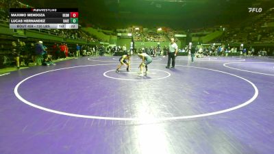 120 lbs Consi Of 16 #2 - Maximo Mendoza, Redwood -Visalia vs Lucas Hernandez, Bakersfield