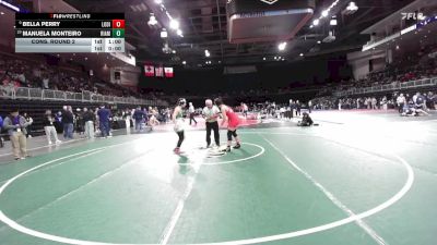 145 lbs Cons. Round 2 - Manuela Monteiro, Rio Americano vs Bella Perry, Lodi