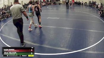90 lbs Round 5 (6 Team) - Krue Melchor, Wyoming Renegades vs Kade Eimers, South Dakota Thunder