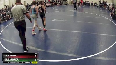 90 lbs Round 5 (6 Team) - Krue Melchor, Wyoming Renegades vs Kade Eimers, South Dakota Thunder