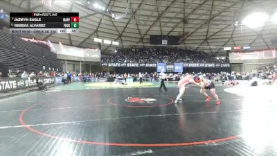 Girls 2A 235 lbs Cons. Round 5 - Jazmyn Eagle, Marysville Pilchuck (Girls) vs Rebeka Alvarez, Prosser (Girls)