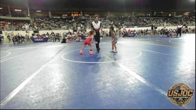 40 lbs Consi Of 4 - Hazel Wynn, El Reno Wrestling Club vs Khalia Naifeh, Raw Wrestling Club