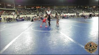 40 lbs Consi Of 4 - Hazel Wynn, El Reno Wrestling Club vs Khalia Naifeh, Raw Wrestling Club
